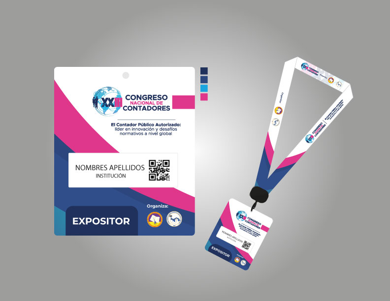 Diseño Lanyard y Gafete – Congreso CNC